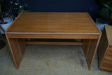 Minimalist Vintage Czechoslovakian Desk – 1970s Modernist Design with Mobile Drawer Unit