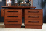 Pair of Mid-Century Teak G Plan Bedside Cabinets