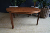 Mid-Century Danish Teak Round Coffee Table