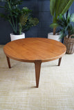 Mid-Century Danish Teak Round Coffee Table