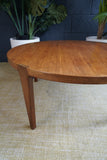 Mid-Century Danish Teak Round Coffee Table