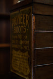 Edwardian Shoe Box 'Pioneer Boots' Original Signage Advertising