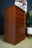 Mid Century Danish Style Minimalist Chest of Drawers by Austinsuite 