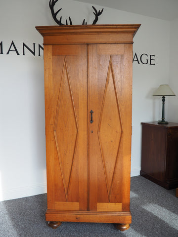 19th Century Two Door French Made Walnut Cupboard - erfmann-vintage