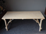 Handmade Picnic Pub Trestle Table & Benches Solid Pine Wedding Outdoor Events - erfmann-vintage