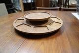 Digsmed Design Lazy Susan Serving Set in Teak – Denmark, Mid-20th Century