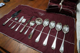 United Cutlers of Sheffield Silverware Set with Fornasetti Presentation Roll – England, Mid-20th Century