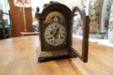 Dutch Mantel Clock with Moon Phase in Oak – Holland, Mid-Century Era