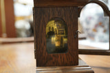 Dutch Mantel Clock with Moon Phase in Oak – Holland, Mid-Century Era