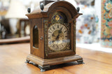 Dutch Mantel Clock with Moon Phase in Oak – Holland, Mid-Century Era