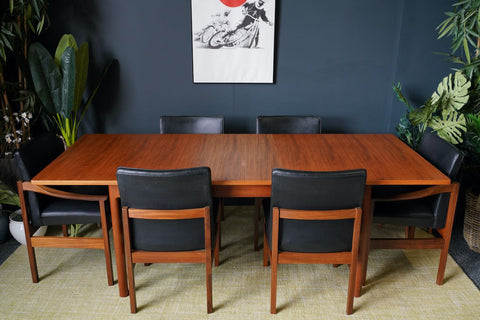 7 piece dining shop set mid century