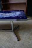 Mid Century Modernist Abstract Tiled Coffee Table Psychedelic 1970s