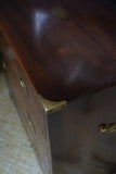 Mid Century Bevan Funnell Reprodux Military Campaign mahogany chest of drawers