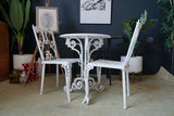 Victorian Cast Iron Garden Table & Two Chairs Brambles of Essex