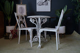 Victorian Cast Iron Garden Table & Two Chairs Brambles of Essex