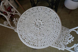 Victorian Cast Iron Garden Table & Two Chairs Brambles of Essex