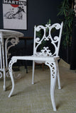 Victorian Cast Iron Garden Table & Two Chairs Brambles of Essex