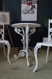 Victorian Cast Iron Garden Table & Two Chairs Brambles of Essex