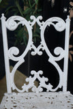 Victorian Cast Iron Garden Table & Two Chairs Brambles of Essex