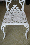 Victorian Cast Iron Garden Table & Two Chairs Brambles of Essex