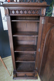 Antique 19th Century Cathedral Bookcase Solid Oak