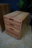 Minimalist Vintage Czechoslovakian Desk – 1970s Modernist Design with Mobile Drawer Unit