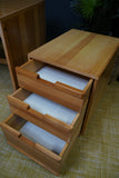 Minimalist Vintage Czechoslovakian Desk – 1970s Modernist Design with Mobile Drawer Unit