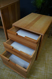 Minimalist Vintage Czechoslovakian Desk – 1970s Modernist Design with Mobile Drawer Unit