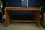 Minimalist Vintage Czechoslovakian Desk – 1970s Modernist Design with Mobile Drawer Unit