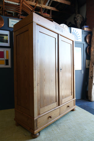 Victorian Pine Wardrobe
