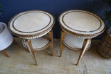 French Louis Painted Side-Tables
