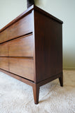 Peppler Furniture Co. 'The Hanover Line' Nine-Drawer Chest in Figured Walnut – Canada, c. 1960s