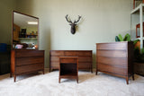 Peppler Furniture Co. 'The Hanover Line' Nine-Drawer Chest in Figured Walnut – Canada, c. 1960s