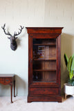 French Louis Philippe Cabinet in Flame Mahogany – France, c.1840