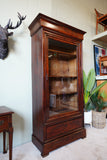 French Louis Philippe Cabinet in Flame Mahogany – France, c.1840