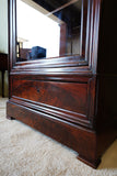 French Louis Philippe Cabinet in Flame Mahogany – France, c.1840