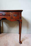 Victorian Queen Anne Style Lowboy in Figured Mahogany – United Kingdom, c.1880