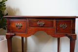 Victorian Queen Anne Style Lowboy in Figured Mahogany – United Kingdom, c.1880