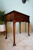 Victorian Queen Anne Style Lowboy in Figured Mahogany – United Kingdom, c.1880