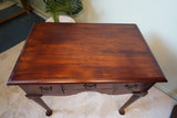 Victorian Queen Anne Style Lowboy in Figured Mahogany – United Kingdom, c.1880