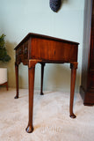 Victorian Queen Anne Style Lowboy in Figured Mahogany – United Kingdom, c.1880