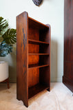 Narrow Shelving Unit in Dark Oak – United Kingdom, Mid-20th Century