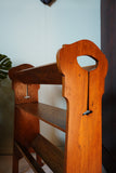 Art Nouveau Bookcase and Magazine Stand in Solid Oak – United Kingdom, Circa 1905