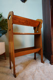 Art Nouveau Bookcase and Magazine Stand in Solid Oak – United Kingdom, Circa 1905