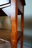 Edwardian Side Table with Burr Drawers in Solid Oak – United Kingdom, Edwardian Era (c. 1900-1910)