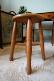 Howard R. Knott Chapel House Furniture Stools in Solid Oak – United Kingdom, Late 20th Century