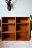 Mid-Century Open Bookcase in Teak – Scandinavian  1960s