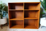 Mid-Century Open Bookcase in Teak – Scandinavian  1960s