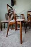Niels Koefoed 'Eva' Dining Chairs in Solid Teak (Set of 6) – Denmark, 1960s