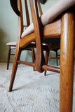 Niels Koefoed 'Eva' Dining Chairs in Solid Teak (Set of 6) – Denmark, 1960s